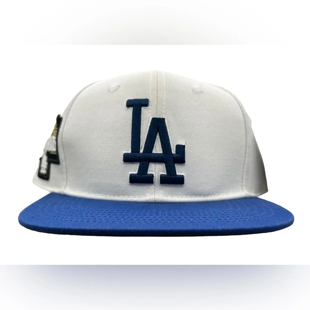 NEW Flawed  Los Angeles Dodgers 2 Tone 2020 Championship SnapBack Hat Flat Brim - Picture 5 of 10